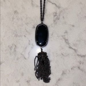 Kendra Scott Rayne Gunmetal Necklace